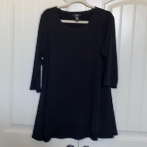 Alfani size 1XBlack flare blouse.